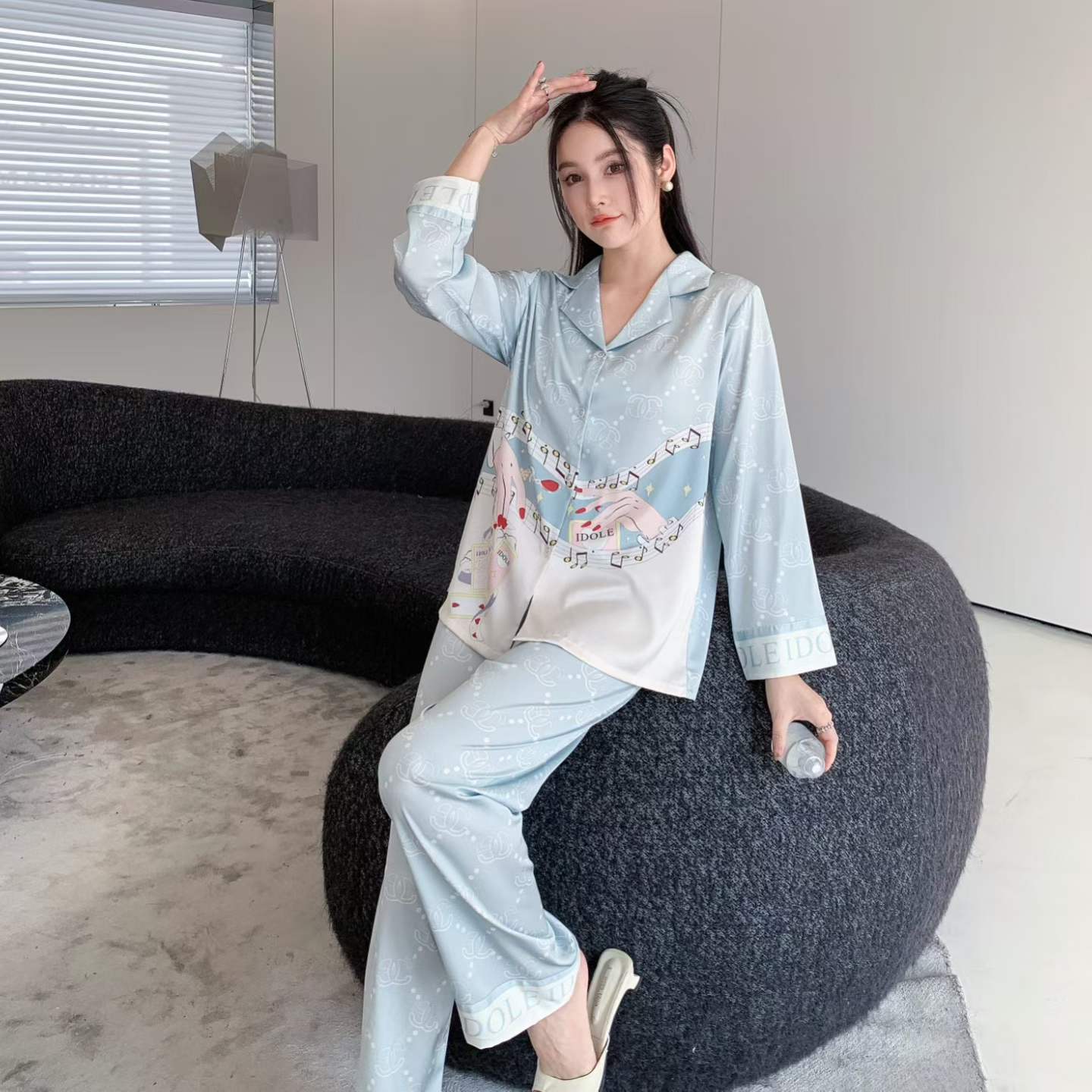 Satin night suit