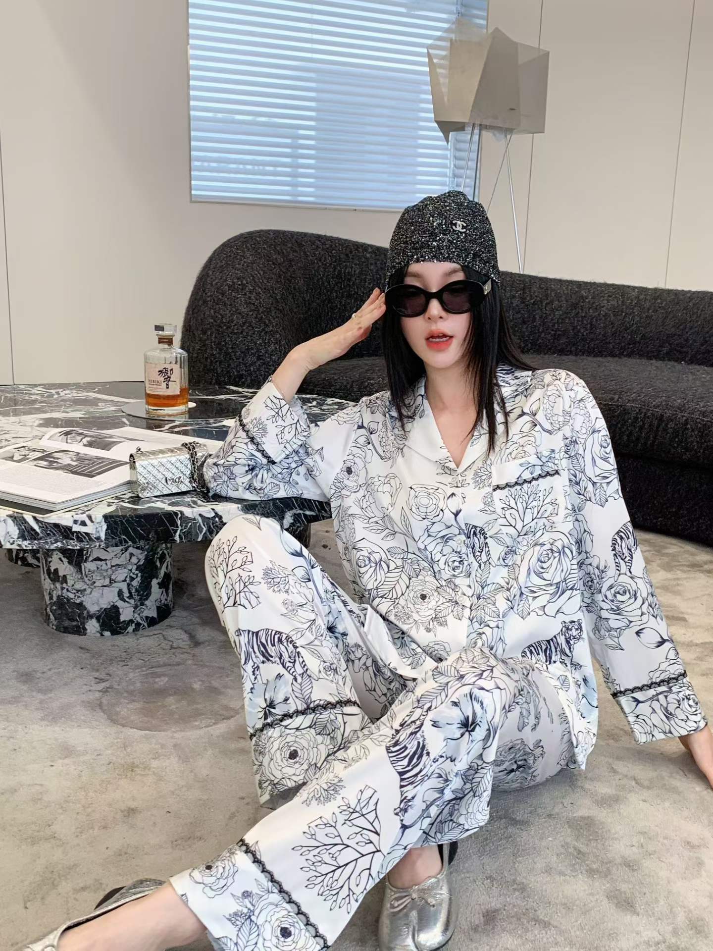 Satin night suit